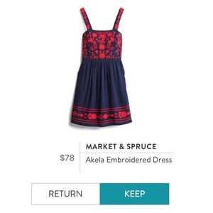 Market & Spruce Akela Embroidered Dress